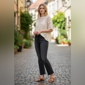 BDG Urban Outfitters Kick Flare High Rise Cropped Jeans - 26